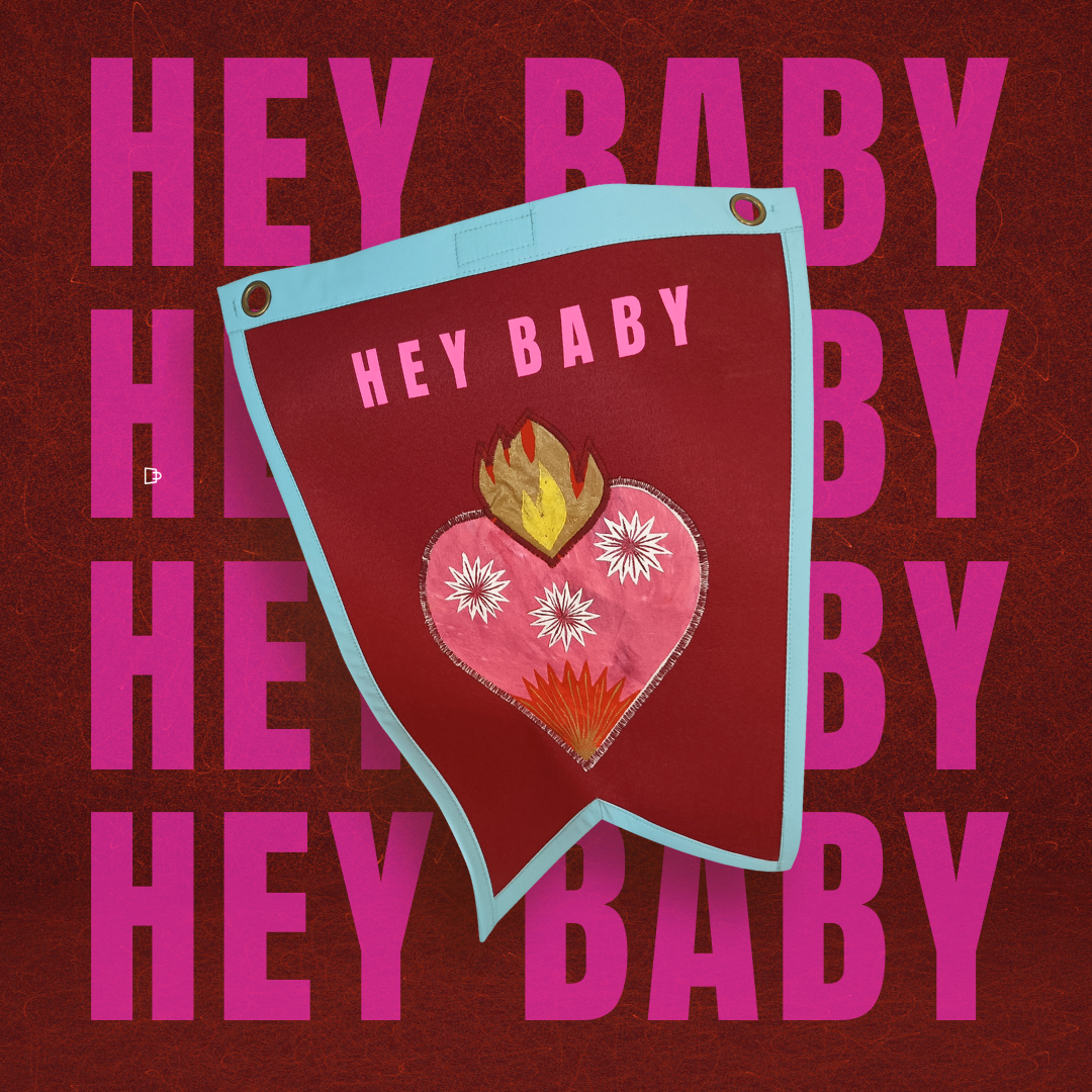 HEY BABY House Flag