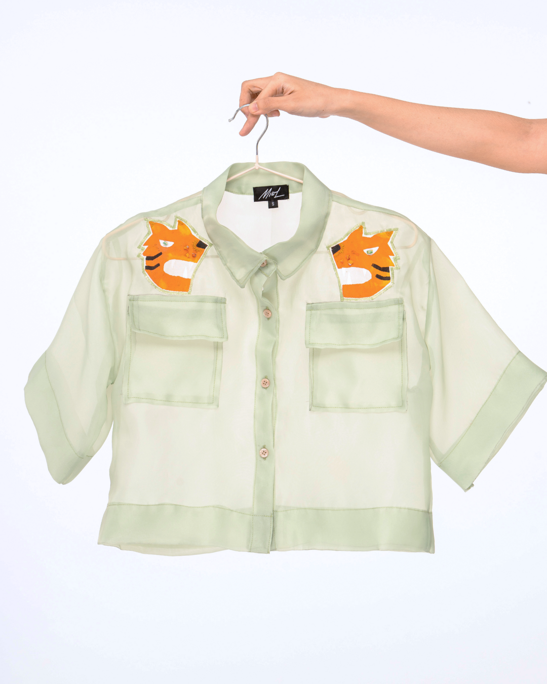 Hexie Sheer Polo Top - TYGER TYGER 🐅