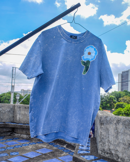 La Com PaQue Shirt - Cornflower Blue