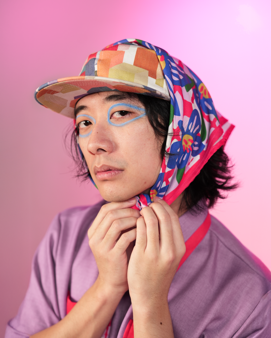 Print Mix Scarf - PICNIC IN THE PARK🪻