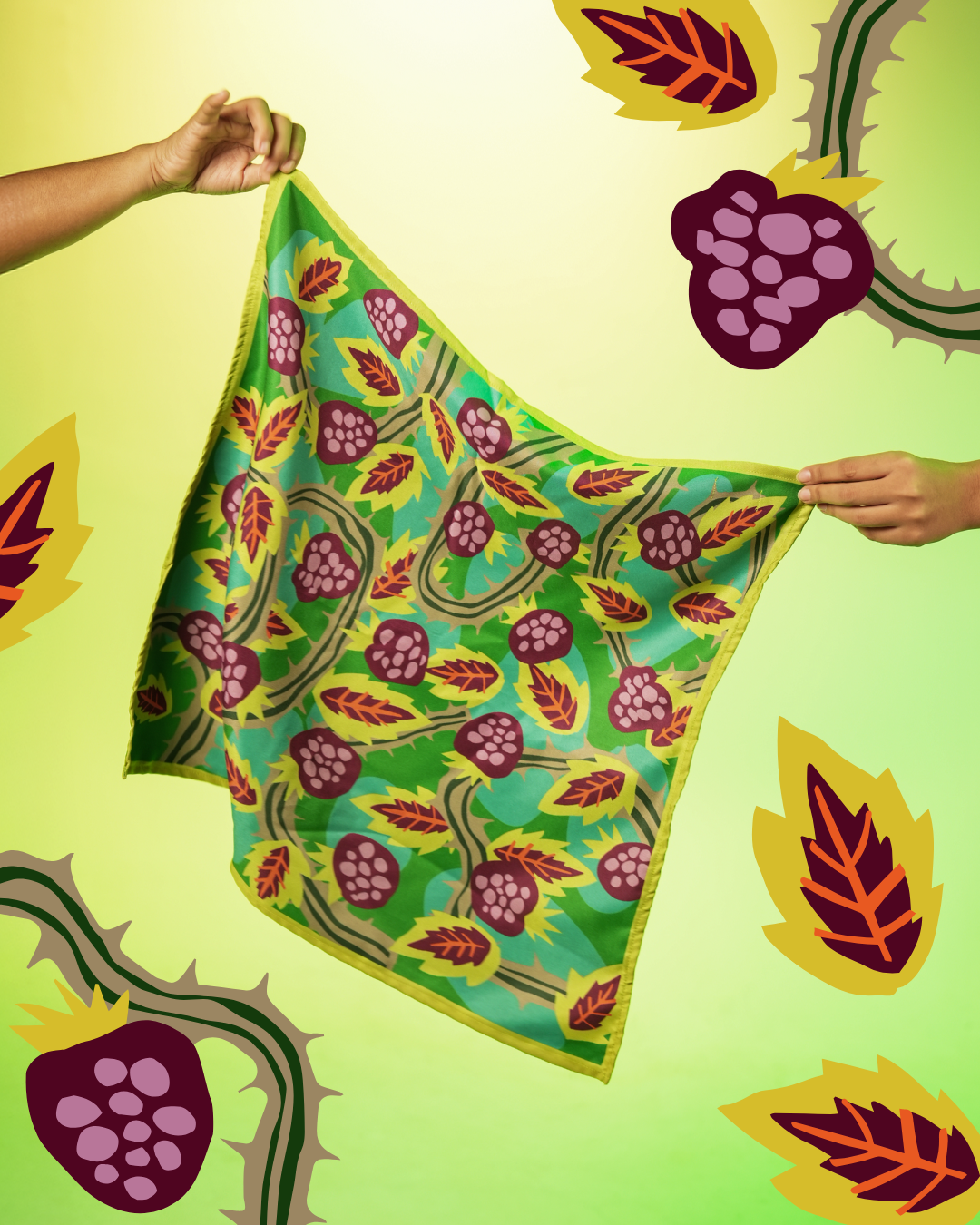 Print Mix Scarf - BRAMBLEBERRY JAM🍓