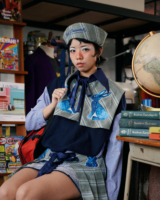 School Daze Collar - BUNNY BLUE 🐇