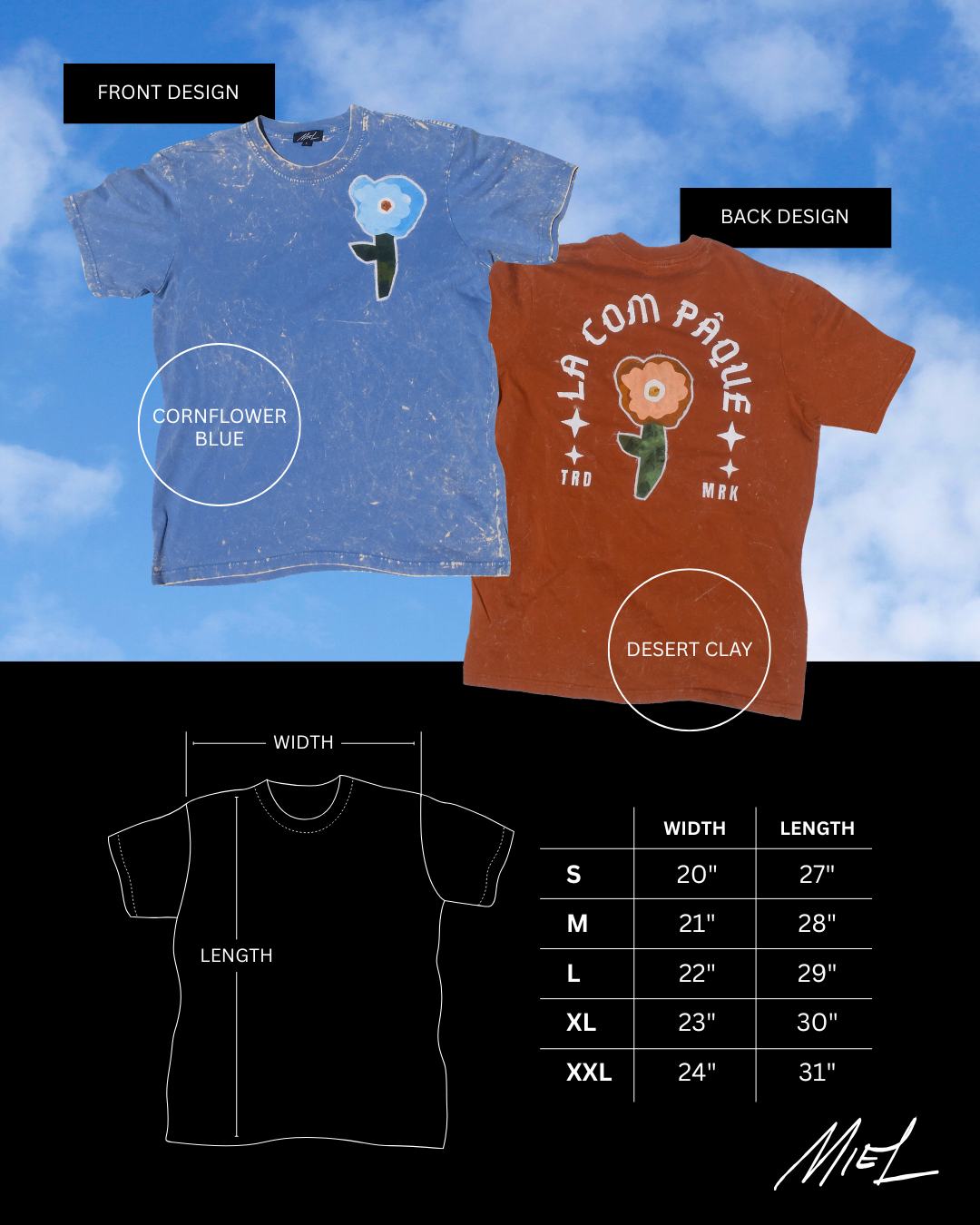 La Com PaQue Shirt - Cornflower Blue