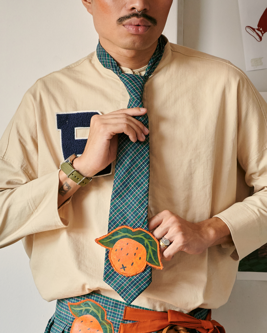 School Daze Necktie - TANGERINE 🍊